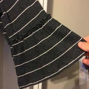 Bell sleeve Cotton maternity dress-midi